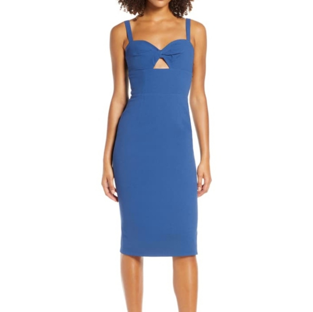 Dress the Population Eve Cocktail Dress Cutout